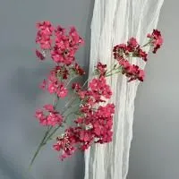 ветка цветущая 5 штук красная