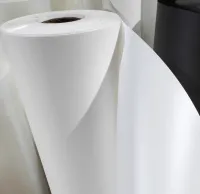 рулон матового белого пластика 3 м, толщина 0,5