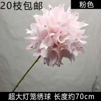 опт 10 штук шаровидная острые листы гортензия светло-розовая