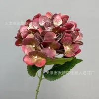 премиум 3D гортензия бордовая