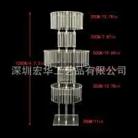 ярусная стойка 5 ярусов 120 см акрил кв. дно
