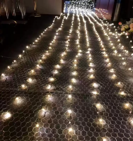 светодиодная сетка теплый белый 1мх10м