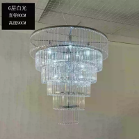 люстра с кристаллами 6 ярусов 80*90 см