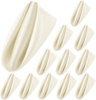 комплект из 20 атласных салфеток  слоновая кость