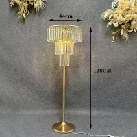 ярусная стойка с лампочками золото 128 см
