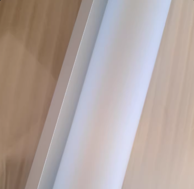 рулон матового белого пластика 3 м, толщина 0,5