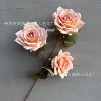 премиум опт 5 штук тройная роза кремовый