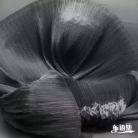 плиссированая ткань ширина 140 см графит