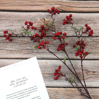 ветка красных ягод опт 10 штук