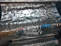 пластик рябь воды крупная фракция серебро 1,25 м х 10 м