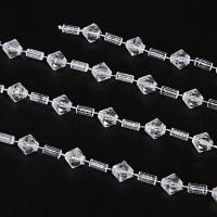 акриловые бусы моток 26 м прозачный