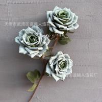 премиум опт 5 штук тройная роза зеленый