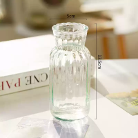 вазочка стекло 13,5*5 см прозрачная