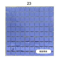 Панель с пайетками 30см х 30 см прозрачная основа цвет зеркально сине-фиолетовый 23