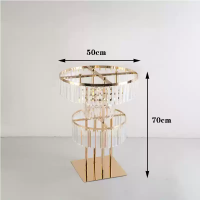 ярусная стойка основание квадрат золото 70 см