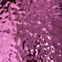 пластик рябь воды рулон 10 * 1,25 м розовый