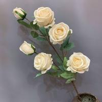 кустовая роза премиум молочно-белый