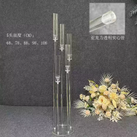 акриловый канделябр полнотелый 5 рожков