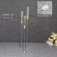 акриловый канделябр полнотелый 3 рожка