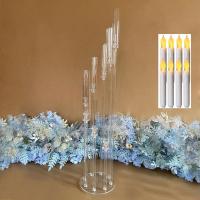 канделябр акриловый 8 рожков, со свечами