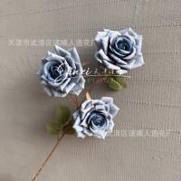 премиум опт 5 штук тройная роза синий