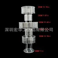 ярусная стойка 5 ярусов 120 см акрил кр. дно