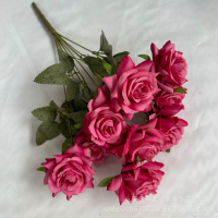 букет мини-роз 9 голов 8 см фуксия