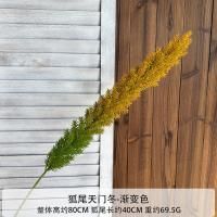 лисий хвост 5 шт оранжево-зеленый