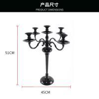 канделябр металл черный