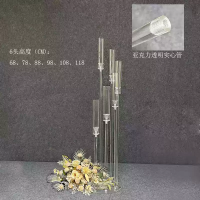 акриловый канделябр полнотелый 6 рожков