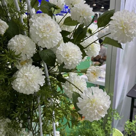 ветка георгина 11 см опт 10 штук розовый