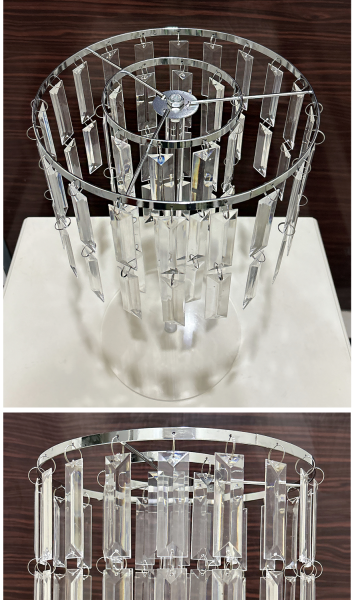стойка с подвесами прозрачная 42 см