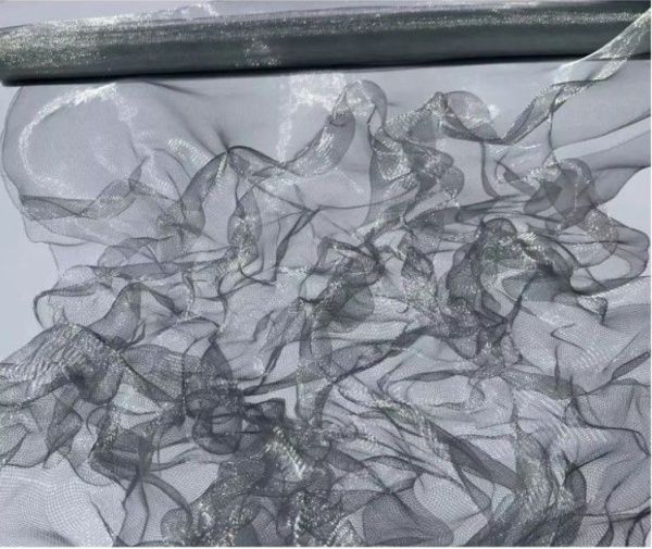 мелкая сетка рулон серебро 5 м, ширина 1 м