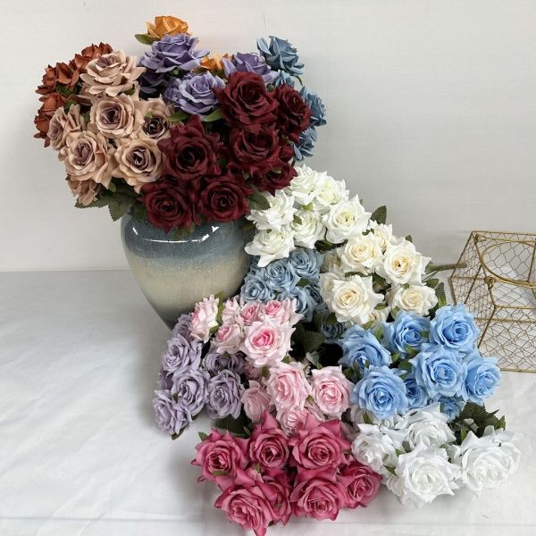 букет мини-роз 9 голов 8 см фуксия