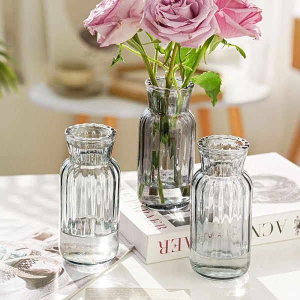 вазочка стекло 13,5*5 см прозрачная