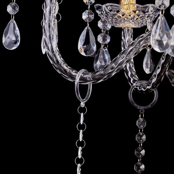 люстра 50 см х 35 см акрил 6 рожков