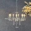 люстра металл на 8 рожков серебро 45 см