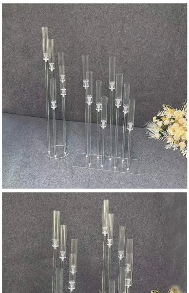 акриловый канделябр полнотелый 5 рожков