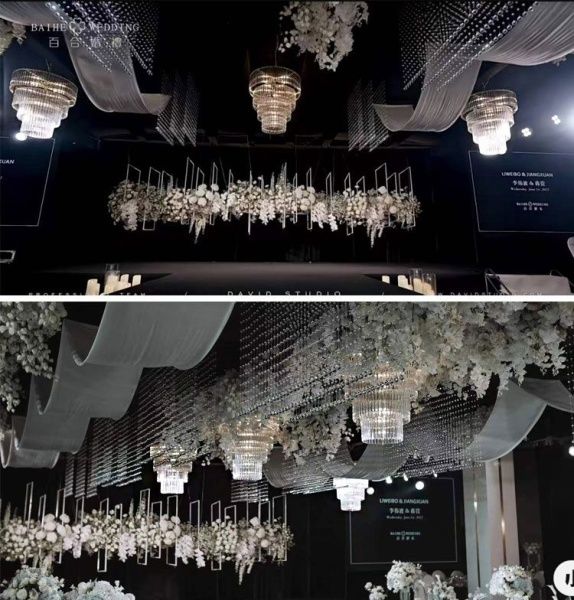 люстра с кристаллами 4 яруса 55*60 см