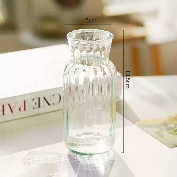 вазочка стекло 13,5*5 см прозрачная
