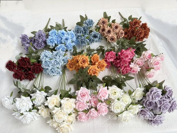 букет мини-роз 9 голов 8 см фуксия