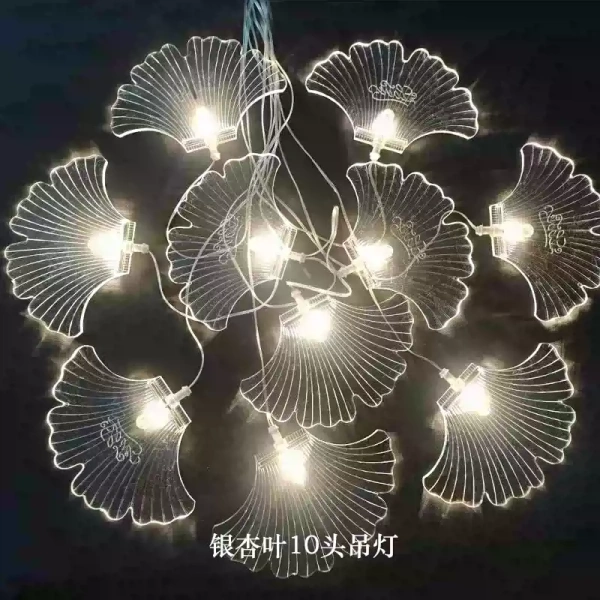 люстра 10 гинкго теплый белый