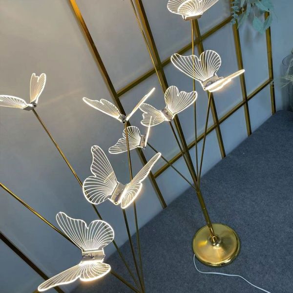 стойка бабочки 100 см золото