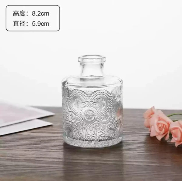 вазочка стекло 8,2*5,9 см прозрачная