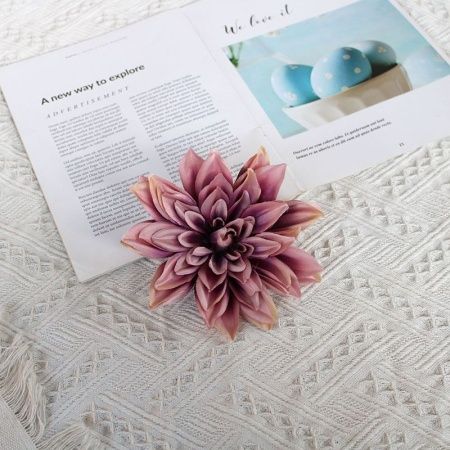 пачка 20 штук георгин 17 см  темно-фиолетовые