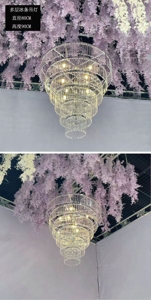 люстра с кристаллами 6 ярусов 80*90 см