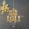 люстра металл на 8+4 рожков золото 72*60 см