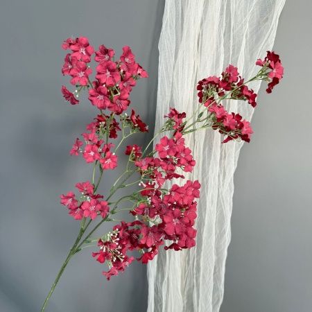 ветка цветущая 5 штук красная