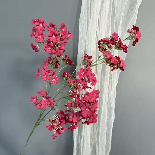 ветка цветущая 5 штук красная