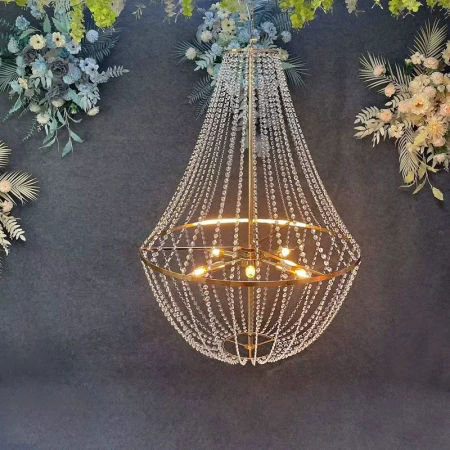 люстра с лампочками золото 110*80 см